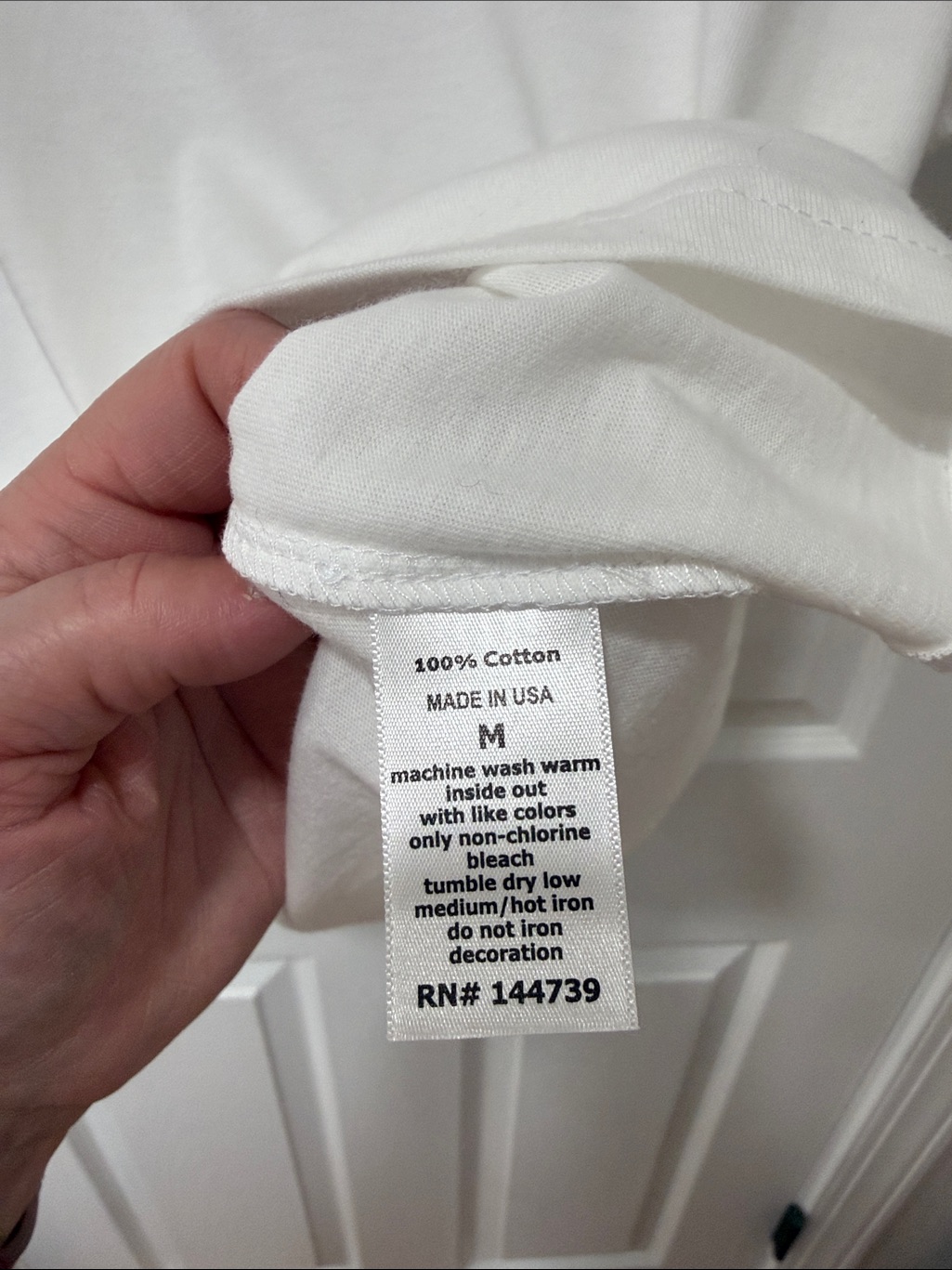 Women's Fred Segal White Short Sleeve Logo Tee Sz M — image 6 of 6